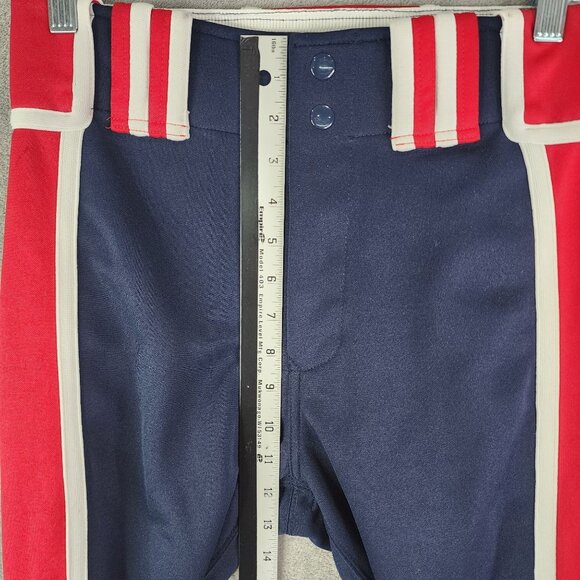Mens Red White & Navy Blue Boombah Baseball Pants Size 30X35 - Picture 6 of 11